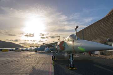 El Ejército del Aire pone a prueba sus capacidades en el cielo de Telde/Antonio Rico.